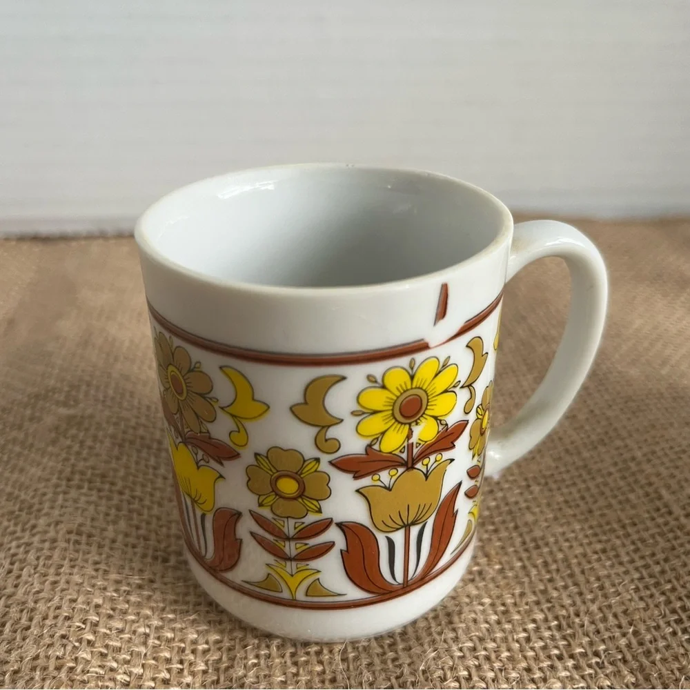 Vintage Stylecraft espresso mugs from Japan 1970s four